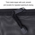HRX Package Nylon Mesh Cosmetic Zipper Bags, 6PCS Black Makeup Pouches for Travel Organizer Case