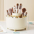 Makeup Brush Holder Organizer, 360° Rotating Makeup Brush Cup, 5 Slot for Cosmetics, Nail Polish, Bathroom Vanity