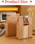 PAVNSO 30 Pcs Bread Bags, Large Paper Toast Bags with Window, Sourdough Bread Bag for Homemade Bread/Gift Giving
