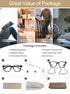 AEZUNI 6.0 Designer Reading Glasses for Women, Strong Reader 600 for Lady (1.0 to 6.0)