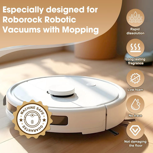 ZORAST (S7, S8, Q7, Q8 Lavender Scent Floor Cleaning Solution, Compatible with All Roborock Mopping Robots Qrevo