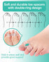 Bunion Toe Corrector (10 Pack), Gel Toe Separators with 2 Loops for Big Toe, Bunion Pain Relief, Hammer Toe