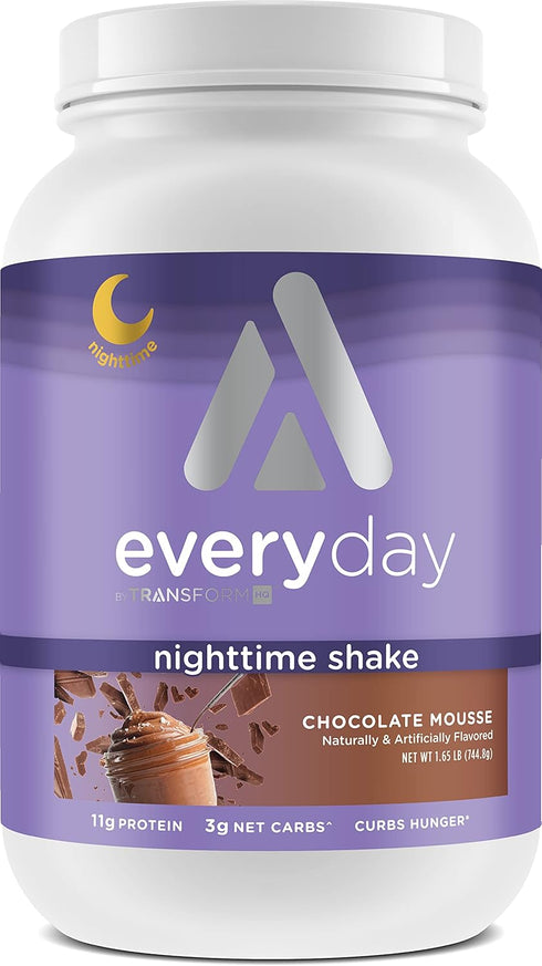 TransformHQ Sleep + Protein Blend, Nighttime Shake, 28 Servings, Chocolate Mousse Flavor