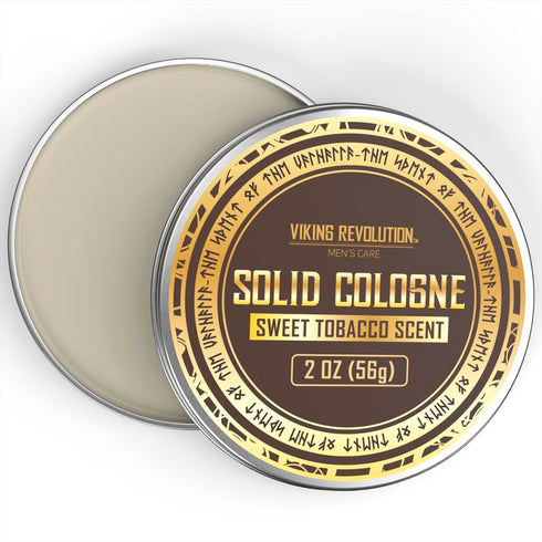 Viking Revolution Sweet Tobacco Solid Cologne for Men, 2 Oz - Travel Cologne Balm (1 pack)