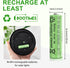 Rechargeable AA Batteries for Solar Lights, 600mAh 1.2V, 12PCS AA Rechargeable Batteries