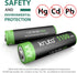 Kruta AAA 1100mAh High Capacity 1.2V Ni-MH Rechargeable Solar Lights Battery (Pack of 12)