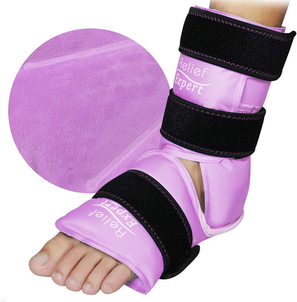 Relief Expert Ankle Ice Pack Wrap Reusable Cold Gel Pack for Foot
