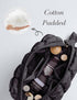 Quilted Makeup Bag, Travel Toiletry Bag for Women, Cute Black Puffer Makeup Organizer