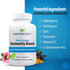 Immune Support Capsules with Elderberry, Vitamin C, Echinacea, Garlic, Zinc, Turmeric - 60 Vegan Capsules