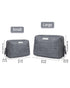 Narwey Small Makeup Bag for Purse - Mini Cosmetic Bag Travel Pouch with Compartments for Women (Small, Grey)