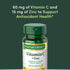 Immune 60 60 Nature's Bounty Vitamin C + Zinc, Vitamin Supplement, Supports Health, mg, Tablets