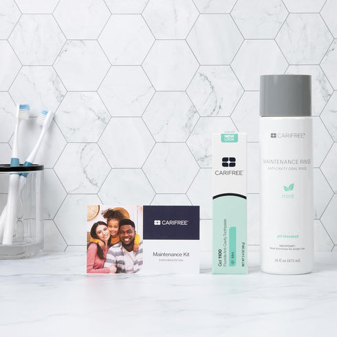 Recommended (2 Set) CariFree Maintenance & Prevention Kit, Mint | Anti-Cavity Fluoride Toothpaste & Mouthwash Freshens