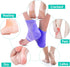 Selizo 6 Pairs Heel Moisturizing Socks, Open Toe Gel Repair Socks for Women, 6 Colors