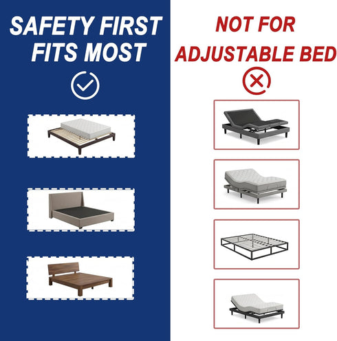 siucicove 2026 350lbs, Bed Rails for Elderly Adults Safety ASTM Approved Upgrade Non-Slip Ergonomic Handle & Storage