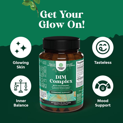 Extra Strength Diindolylmethane DIM Supplement - 30 Servings for Men and Women's Hormone Balance with DIM SGS