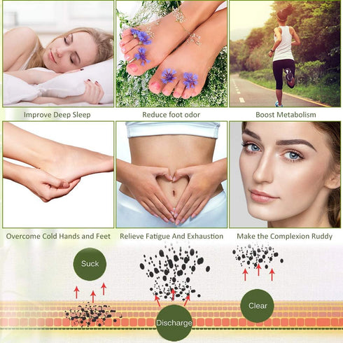 Fanspack Foot Pads, 100Pcs Pain Relief Health Care Pads with 100Pcs Adhesive Sheets.
