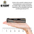 Kent A FOT Handmade Pocket Comb for Men, Women, and Kids, Fine Tooth Hair Straightener, Made in England