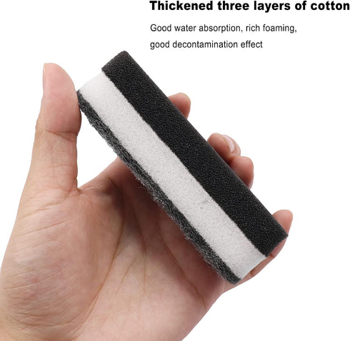 Kitchen Dishwashing Sponge, Bulk Non Scratch Scouring Pad, Odor-Free Sponges for Washing Dishes, 24 Pack (Black)