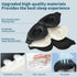 ZGGCD Sleep Mask for Side Sleeper, Light Blocking 3D Contoured Cup Night Blindfold with Adjustable Strap (Black)