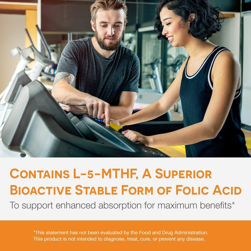 EZ Melts Dissolvable Folate, 1,667 mcg, L-Methylfolate, Sugar-Free, 2-Month Supply