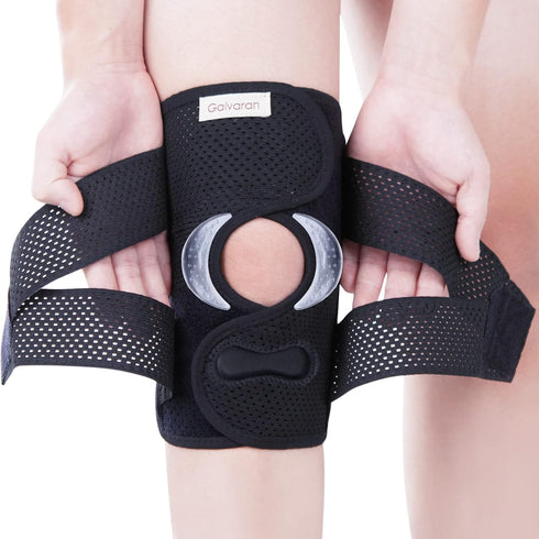 Galvaran Professional Knee Brace for Women & Men, Breathable Support with Side Stabilizers for Knee Pain Relief
