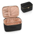 OCHEAL Makeup Bag, Portable Cosmetic Bag, Large Capacity Travel Makeup Case Organizer, Black Toiletry Bag for Girls
