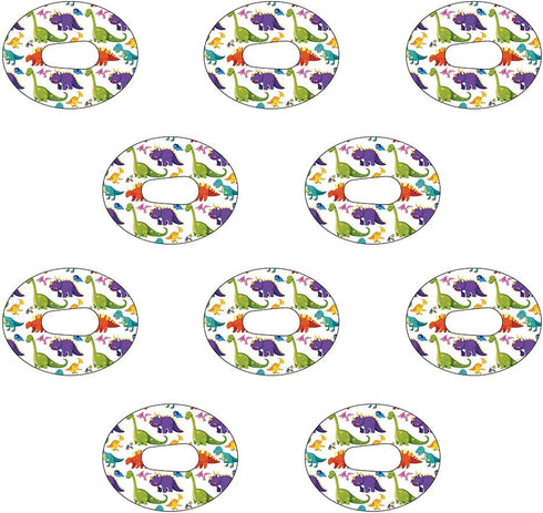 Dexcom G6 Precut Dinosaur Design Adhesive Patches, 10 Pack