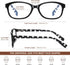 EYEGUARD Polka Dots Fashion Ladies Reading Glasses - 4 Pairs Spring Hinge Readers for Women