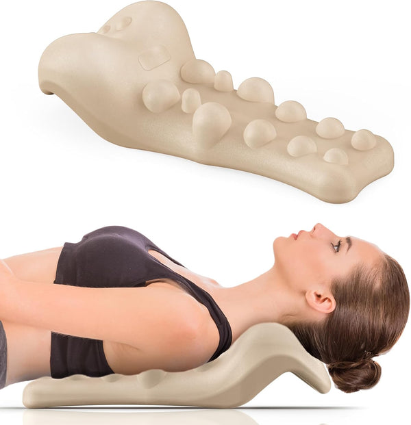 Neck and Shoulder Relaxer with Upper Back Massage Point, Cervical Traction Device