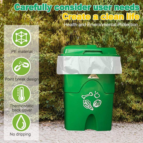 SWIHELP Tall Kitchen Trash Bags, 13 Gallon Garbage Bags, 50 Liters, Plastic Liners for Home, Office, Outdoor