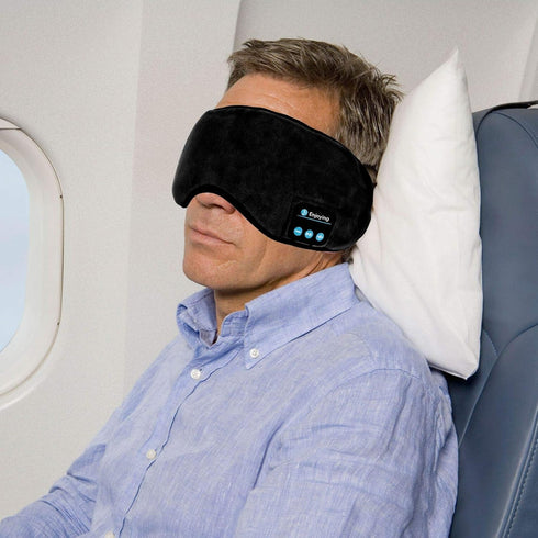 Sleep Headphones Bluetooth Eye Mask, Joseche Wireless Bluetooth 5.2, Handsfree Sleeping Mask with Built-in Speakers
