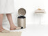 Brabantia PerfectFit Trash Bags, Size W/1.3 Gal, Thick Plastic Liners with Drawstring Handles, 40 Bags