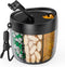 PULIV Portable Pill Dispenser Bottle - Vitamin Organizer with 7 Compartments, Easy to Retrieve Meds, Includes 20 Sticky