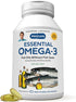 ANDREW LESSMAN Essential Omega-3 Mint - 60 Softgels - High Potency Omega-3 Oils, No Stomach Upset, No Mercury