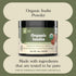 Pure Organic Inulin Powder Fiber Supplement, 8oz, Prebiotic Bulk Inulin for Digestion & Gut Health