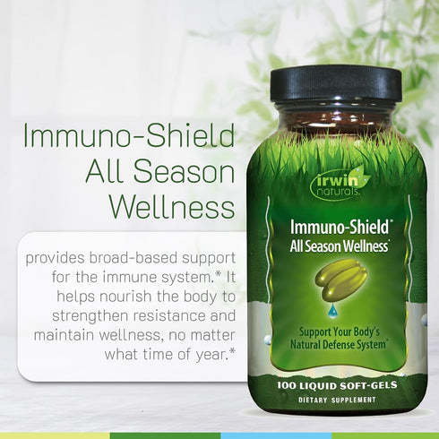 Immuno-Shield Immune 100 Irwin Naturals All Season Wellness - Promote Body's Natural Defense System - Powerful