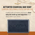Woody's Activated Charcoal Bar Soap for Men, Detoxifying, Deep Cleansing, 8 oz, Suitable for All Skin Types