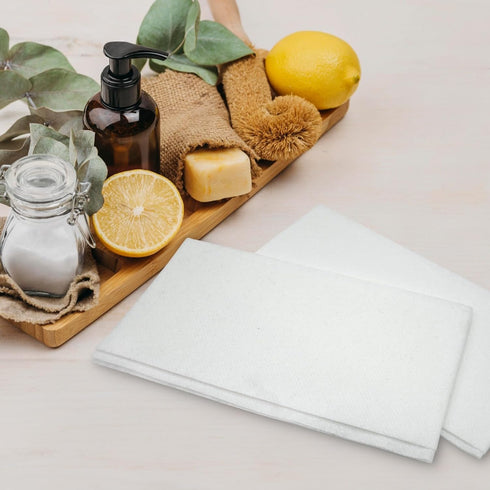 Fresh Towel Disposable Linen-Feel Guest Hand Towels for Bathroom, Kitchen, Party, Wedding, 100 Count (2 Bags of 50)