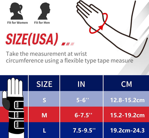 FEATOL Resting Hand Splint, Night Immobilizer with Removable Splints for Carpal Tunnel, Stroke Recovery, Arthritis