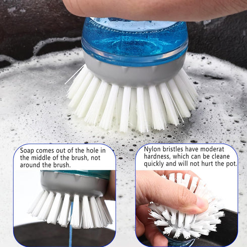 MiUWUU 4 Pack Brush Refills for OXO Dish Brush Refill B, Brush Head Replacement OXO Dish Brush Replacement HeadGrey