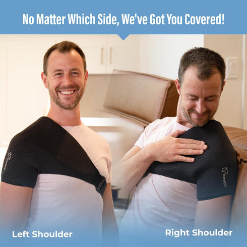 TheraICE Shoulder Ice Pack Wrap, Reusable Cold Therapy Compression for Rotator Cuff & Shoulder Pain Relief