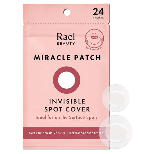Rael Pimple Patches - Miracle Invisible Hydrocolloid Acne Patch for Breakouts, Absorbs Zits & Blemish, Korean Skin Care