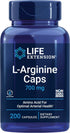 Life Extension L-Arginine Caps, 700 mg, Immune System Support, 200 Capsules