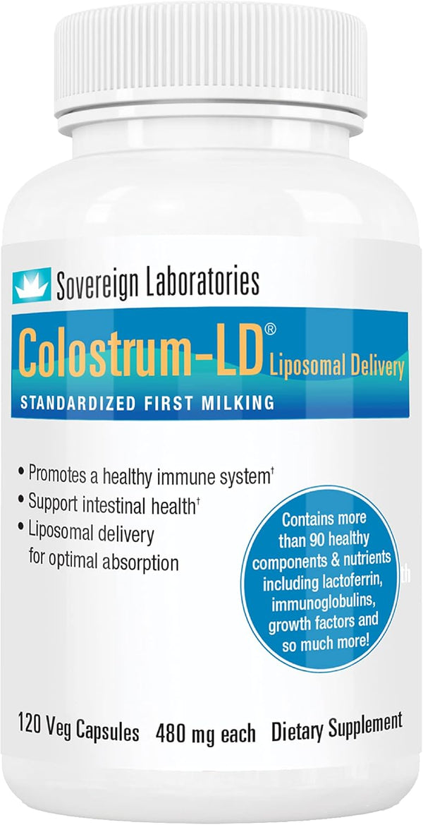 Colostrum-LD Colostrum Capsules - 120 Count with Liposomal Delivery