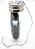 Knotty Floss Biodegradable Bamboo Charcoal No Knot Floss, Eco-friendly Vegan in Refillable Glass Jar