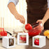 Ocmoiy 30 Pack 4" 4" 4" Candy Apple Boxes with Sticks, x x Kraft Caramel Apple Gift Box with Clear Window for Wedding