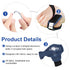 Ryetvok 2pcs Hammer Hammer 4.09In3.74In Toe Straightener, Blue Corrector for Women & Men, U-Shaped Aluminum Broken Toe