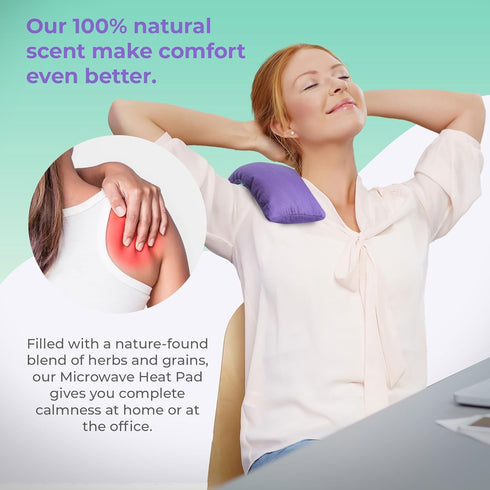 Pack My Heating Pad Microwave Heating Pad - Moist Microwavable Heating Pads for Joints and Muscles Relief - Microwave