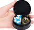 2 Compartment Metal Pill Box, Waterproof Aluminium Travel Case for Daily Medication, Vitamins, Portable Organizer