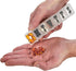 Pill Organizers, Pack of 4 Bold Letter Weekly Pill Planners for 28 Days Total